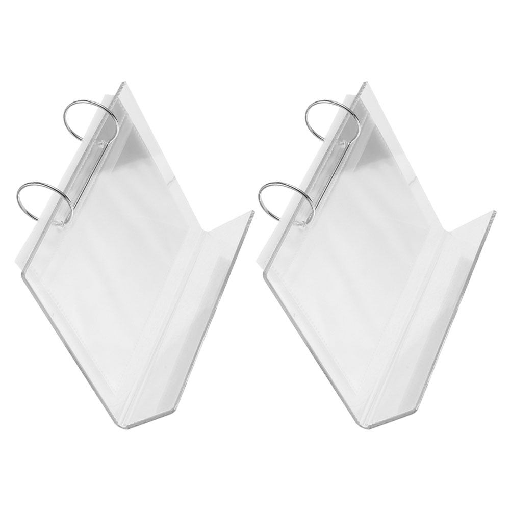 Clear Acrylic Book Stand Holder - 2Pcs Photo Album Acrylic Table Standing