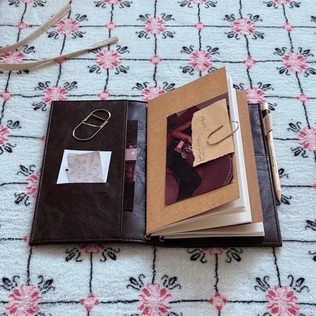 Vintage Black Notebook PU Leat - đánh giá và giá Vintage Leather Journal Notebook