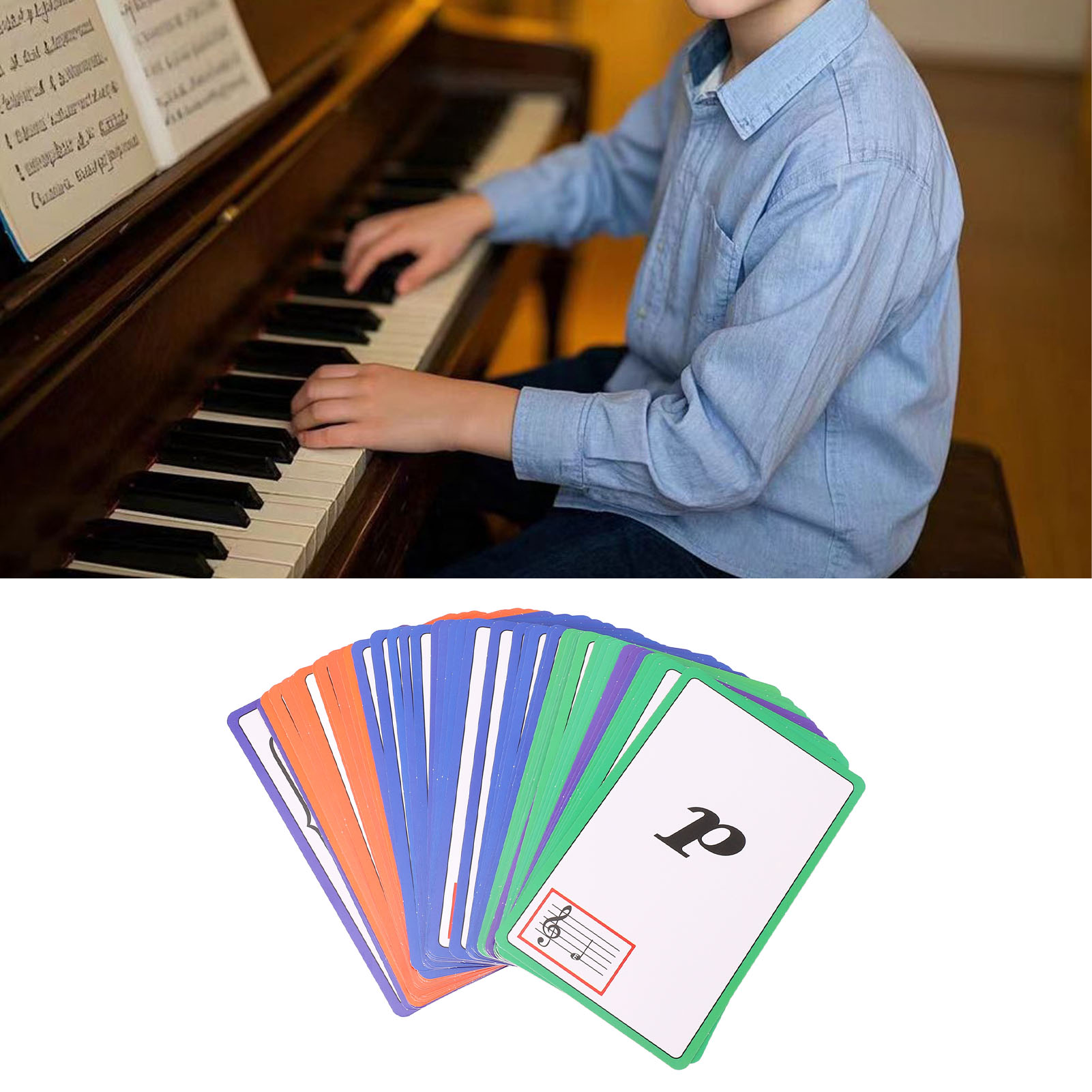 Music Flash Cards Color Coded  - đánh giá và giá Blank Sheet Music Notebook