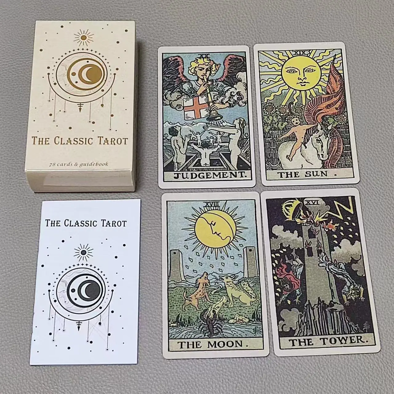 10.3*6cm The Classic Tarot 78  - đánh giá và giá Tarot Deck With Guidebook