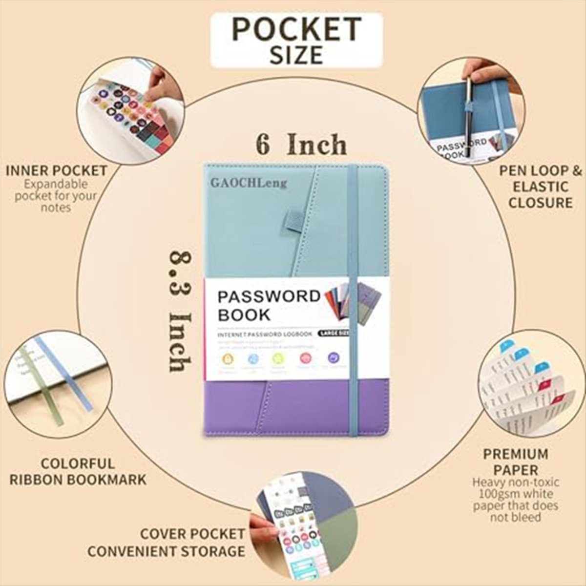 N82R Password Keeper Book with - đánh giá và giá Books