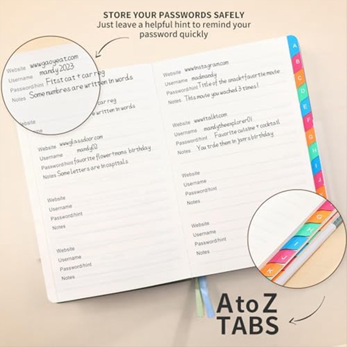 N82R Password Keeper Book with - đánh giá và giá Books