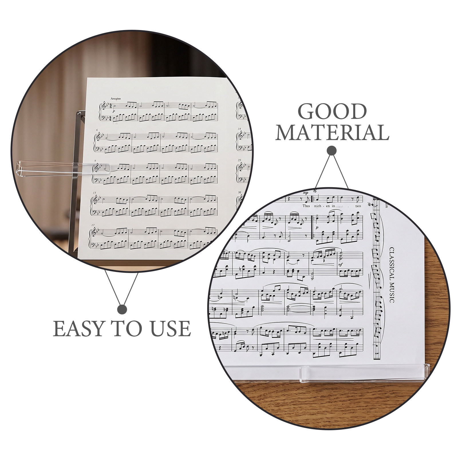 6Pairs Clear Acrylic Music Sta - đánh giá và giá Clear Acrylic Book Stand Holder