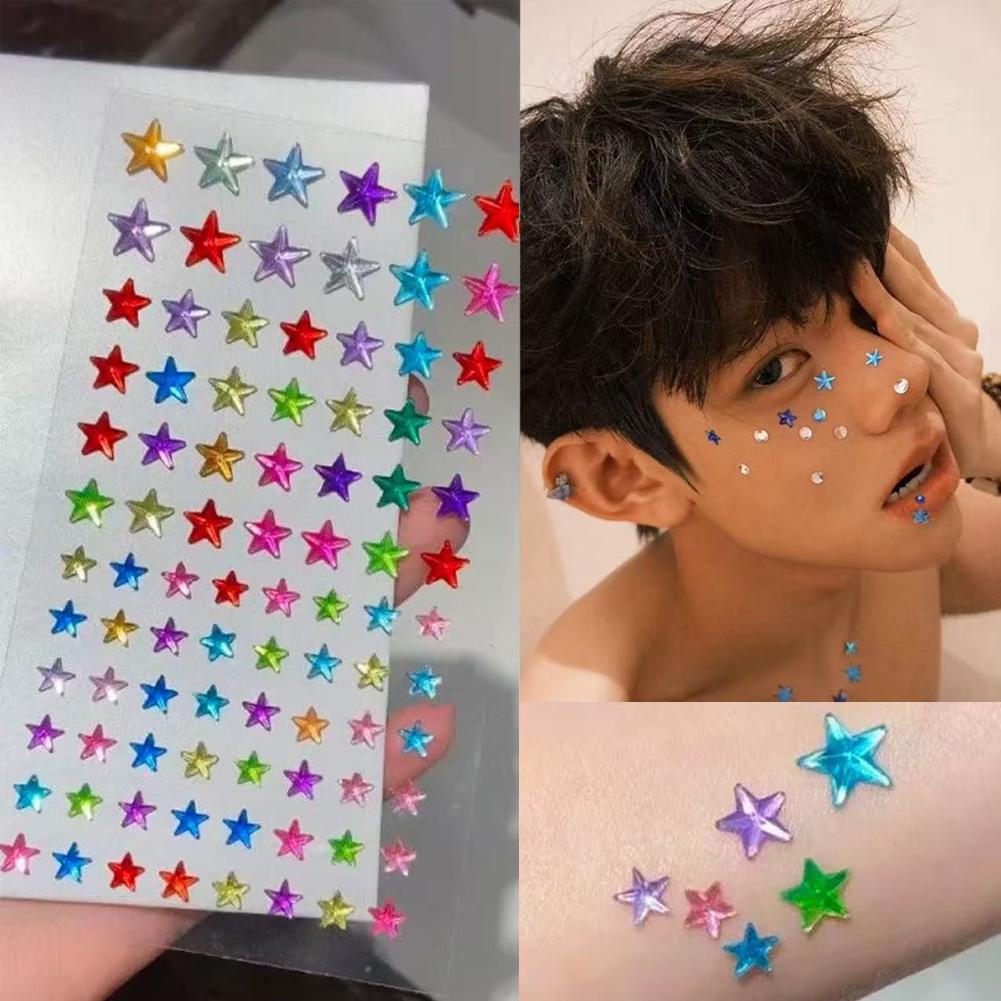 Self-Adhesive Face Rhinestones - đánh giá và giá Music