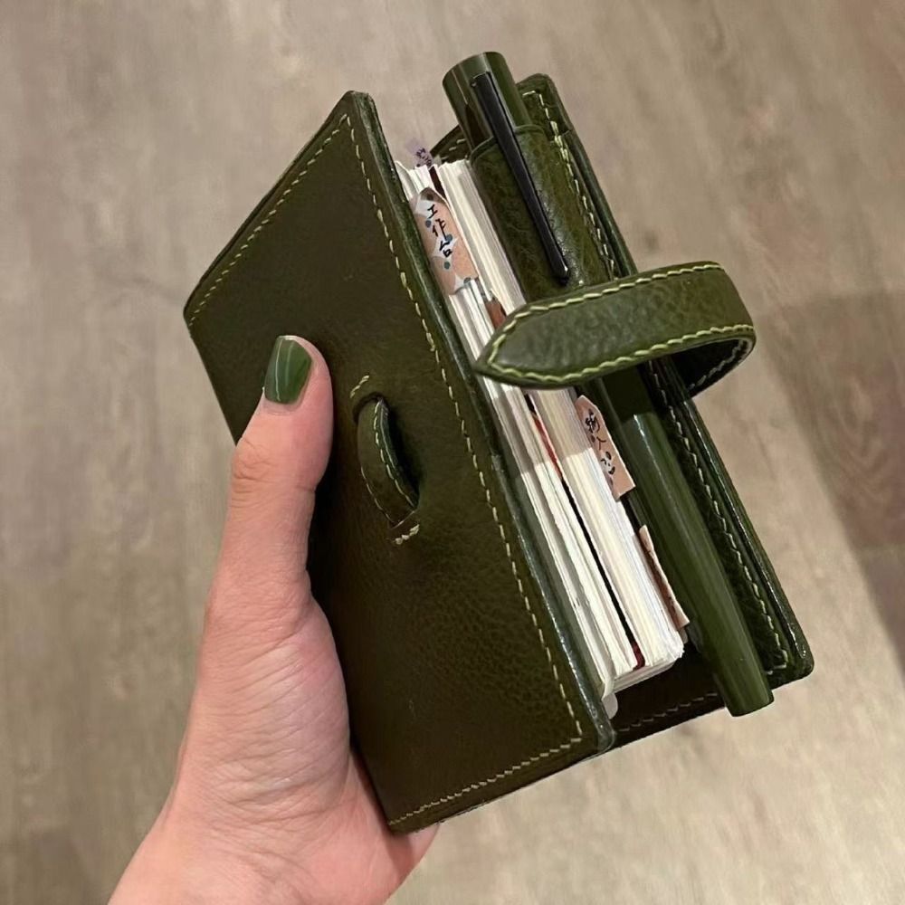 New M5 Green Leather Notebooks - đánh giá và giá Vintage Leather Journal Notebook