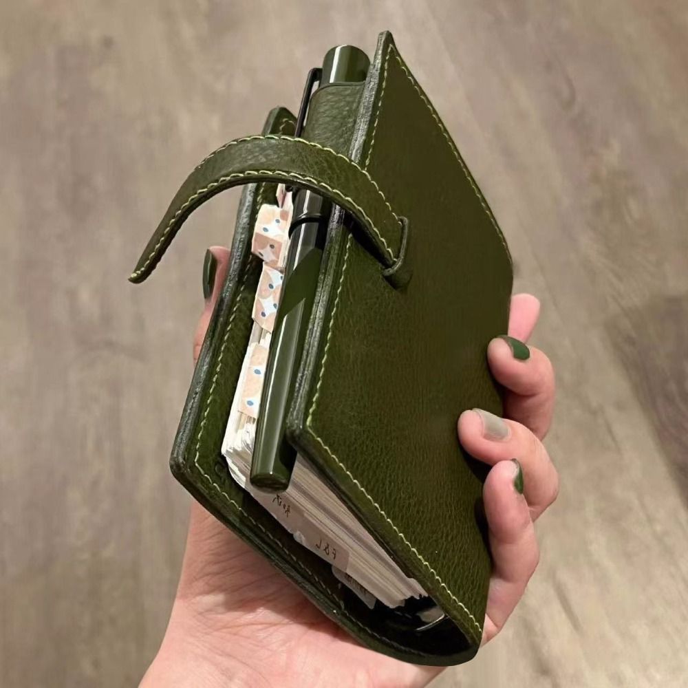 New M5 Green Leather Notebooks - đánh giá và giá Vintage Leather Journal Notebook