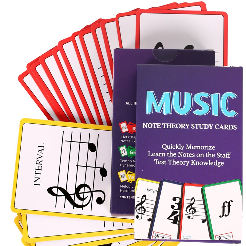 Music Flash Cards piano guitar - đánh giá và giá Blank Sheet Music Notebook