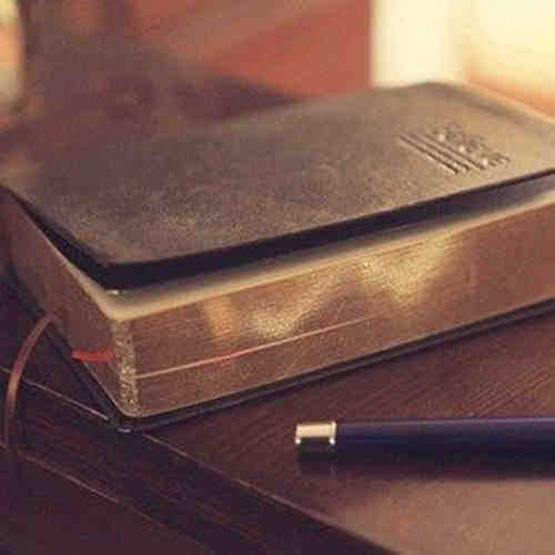 Vintage Da Dày Dặn Kinh Thánh  - đánh giá và giá Vintage Leather Journal Notebook